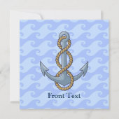 Invitation Ancre avec corde (Devant)