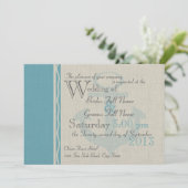 Invitation Ancré avec Love Ocean Side Mariage (Debout devant)