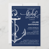 Invitation Ancre blanche marine Marine (Devant)