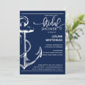 Invitation Ancre blanche marine Marine (Debout devant)