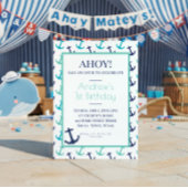 Invitation Ancre Bleu Nautique