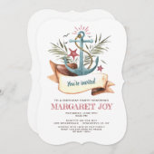 Invitation Ancre bleue (Devant / Derrière)