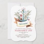 Invitation Ancre bleue (Devant)