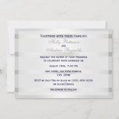 Invitation Ancre bleue marine Argent Wt BG H Mariage (Dos)