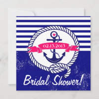 Ancre Bleue marine Nautique nuptiale