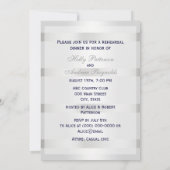 Invitation Ancre Blu Nautique Argent Wht BG V Répétition Din (Dos)