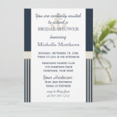 Invitation Ancre de Burlap Fête des mariées de bande nautique (Debout devant)