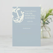 Invitation Ancre d'or Hébergements Mariage nautique (Debout devant)