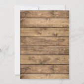 Invitation Ancre d'or rustique Éclairage Baby shower de grang (Dos)