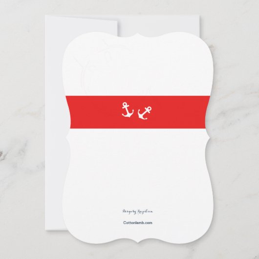 Invitation Ancre double (Dos)