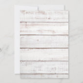 Invitation Ancré En Amour Rustique Ancre Nautique Mariage (Dos)