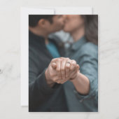 Invitation Ancré En Amour Rustique Ancre Nautique Mariage (Dos)