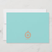 Invitation Ancre et Étoiles de mer (Dos)