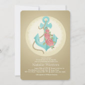 Invitation Ancre et Rose (Devant)