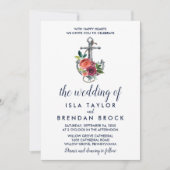 Invitation Ancre florale | Automne Le Mariage De (Devant)