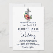 Invitation Ancre florale | Mariage d'automne (Devant)