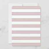 Invitation Ancre florale Marine bleu rose Mariage nautique In (Dos)