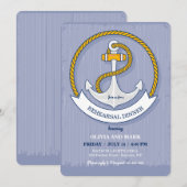 Invitation Ancre levée (Devant / Derrière)
