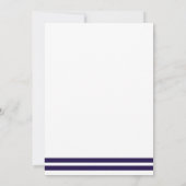 Invitation Ancre Monogramme de la Marine (Dos)