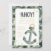 Invitation Ancre nautique Anniversaire de la Marine (Devant)