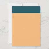 Invitation Ancre nautique - Bleu corail - Mariage plage (Dos)