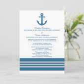 Invitation Ancre Nautique Blue Grey (Debout devant)
