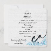 Invitation Ancre Nautique Dans La Fête Anniversaire De L'Eau (Devant)