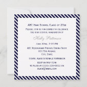 Invitation Ancre nautique Diag Stripe 2SQ Graduation (Dos)