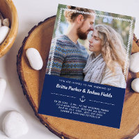 Ancre nautique et Mariage photo de corde