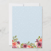 Invitation Ancre nautique Floral Knot Engagement Party (Dos)