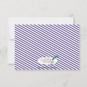 Invitation Ancre nautique lors du dîner de répétition des Mar (Dos)