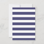 Invitation Ancre nautique Marine Blue Stripes Baby shower gar (Dos)