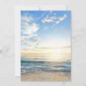 Invitation Ancre nautique Monogram Beach Mariage (Dos)