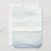 Invitation Ancre nautique Monogramme Aquarelle Océan Mariage (Dos)