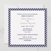 Invitation Ancre nautique Stripe de diag 2SQ Répétition Din (Dos)