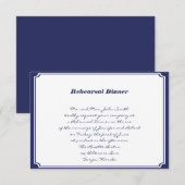 Invitation Ancre nautique sur la répétition de mariage de (Devant / Derrière)