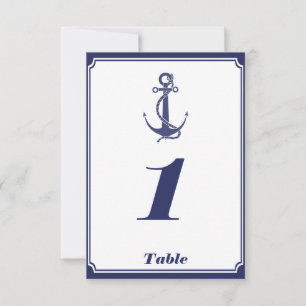 Invitation Ancre nautique sur l'insert de mariage de la marin