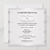 Invitation Ancre noire marine Argent Wt BG Mariage SQ (Dos)