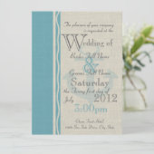 Invitation Ancre Rustique Mariage nautique (Debout devant)