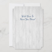 Invitation Ancre rustique marine (Dos)