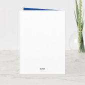 Invitation Ancres en rouge blanc bleu 50e anniversaire (Dos)