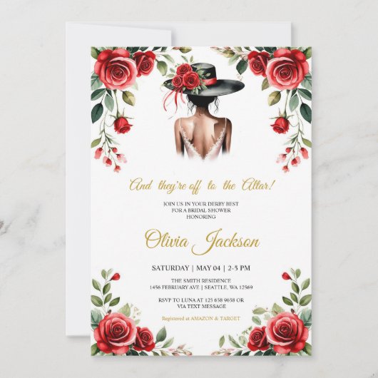 Invitation And They’re Off to the Altar! Derby Theme (Devant)