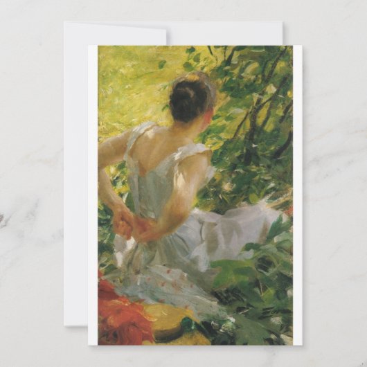 Invitation Anders Zorn - Une femme qui s'habille (Devant)