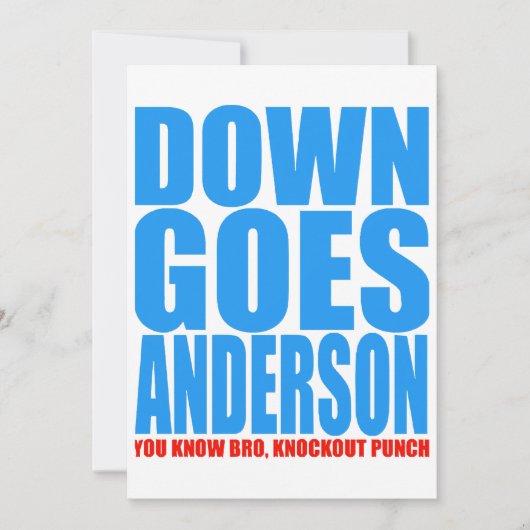 Invitation Anderson tombe  (Devant)