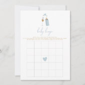 Invitation ANDI Blue Poppin' Bouteilles Baby shower Bingo Jeu (Devant)