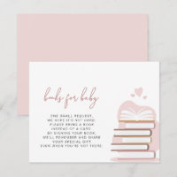 ANDI Dusty Rose Blush Pink Livres pour Baby Card