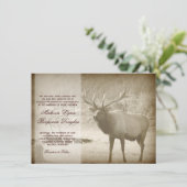 Invitation Andouillers de faune de grand jeu d'élans épousant (Debout devant)