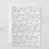 Invitation Andouillers rustiques de cerfs communs gris et (Dos)