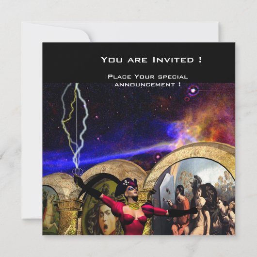 Invitation ANDROID BALLET, Red Green Blue Science Fiction (Dos)