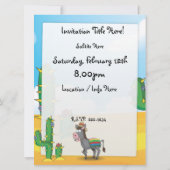 Invitation Âne mexicain (Dos)